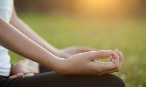 Young Woman doing Yoga Exercises Outdoor Young Woman doing Yoga Exercises Outdoor